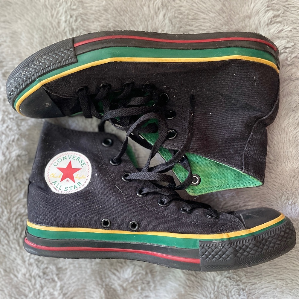 Limited edition Rasta High top Converse